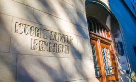 building inscription- text: Social Science Research